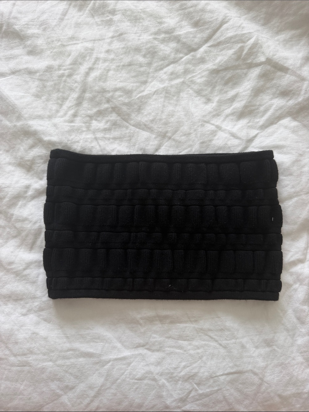 Black Quilted Tube Top